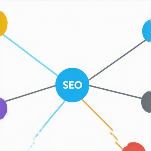 Backlink Network Illustration Diagram showing backlinks from authoritative sites connecting to a central website, symbolizing trust and SEO authority.