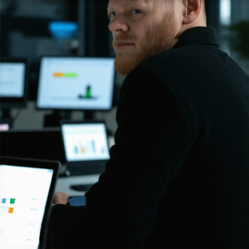 SEO expert reviewing backlinks and website analytics