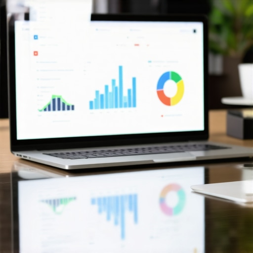 SEO strategist analyzing backlink data and content strategies with digital tools.