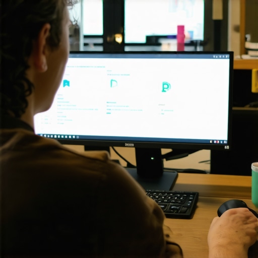 SEO expert reviewing website analytics and backlink data for optimization.