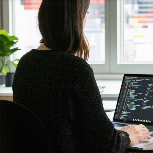 Person analyzing backlinks and content marketing strategies on a computer