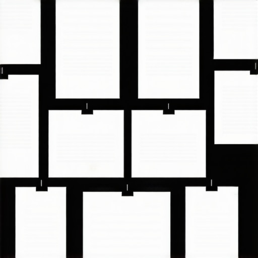 Diagram showing organized website structure with clear hierarchy and internal links