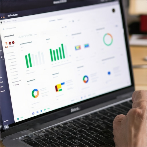 Person analyzing website data on a laptop to ensure SEO health.