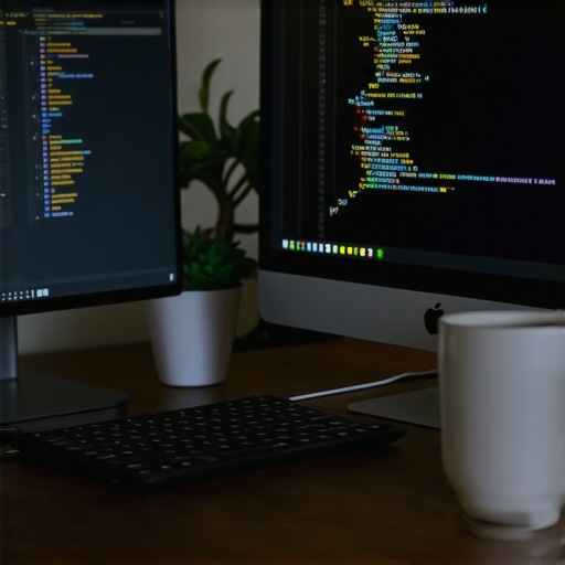Developer analyzing site speed and structure with SEO tools
