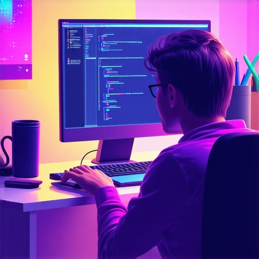 Web developer working on website optimization to improve load times