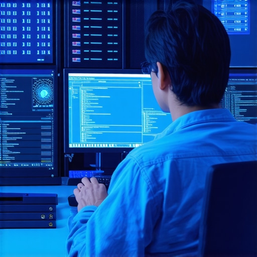 Developer reviewing server logs to optimize website response time.