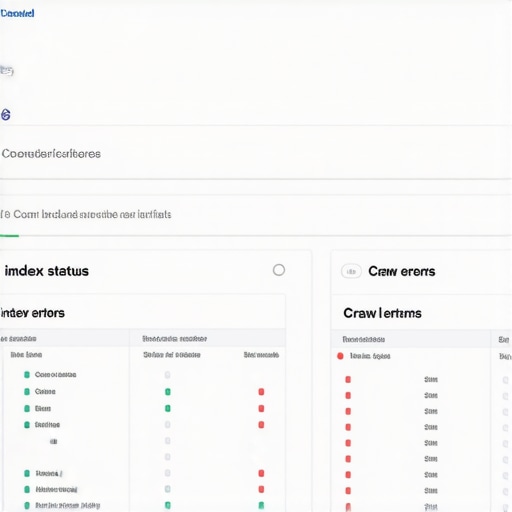 Search Console index and crawl error report