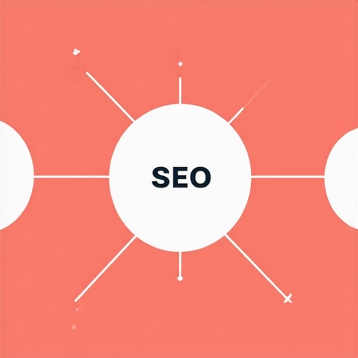 A visual representation of advanced SEO components like backlinks, content, and technical SEO working together