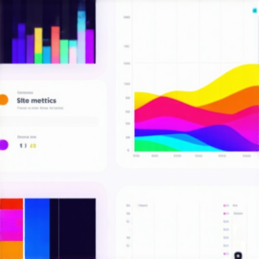 SEO Dashboard Analytics Digital dashboard showing SEO analytics and metrics