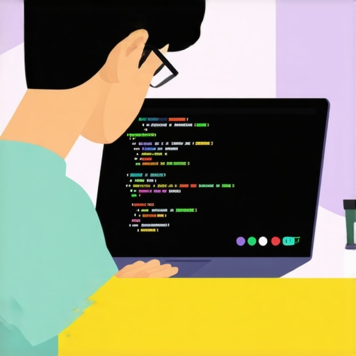 A coder working on JSON-LD schema markup coding in a web development environment